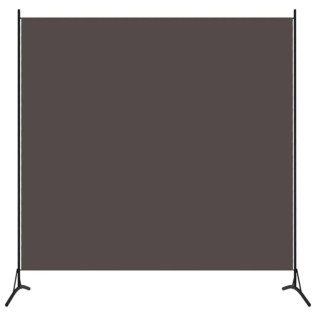 Room Divider Screen Anthracite 175x180 cm Fabric Privacy Partition Folding Panel