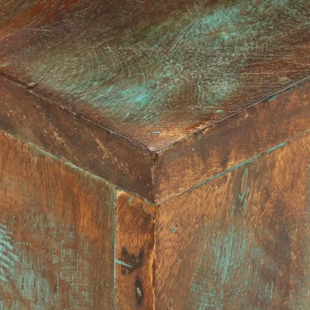 Coffee Table Brown 68x68x41 cm Handmade Solid Reclaimed Wood with Iron Legs