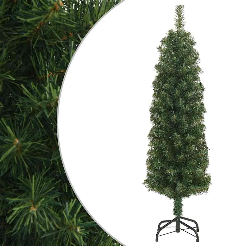 Slim Green Artificial Christmas Tree 150cm Indoor Outdoor Holiday Decoration