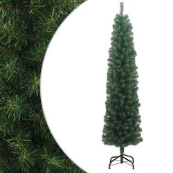 Confidently Choose This 180cm Slim Green Christmas Tree