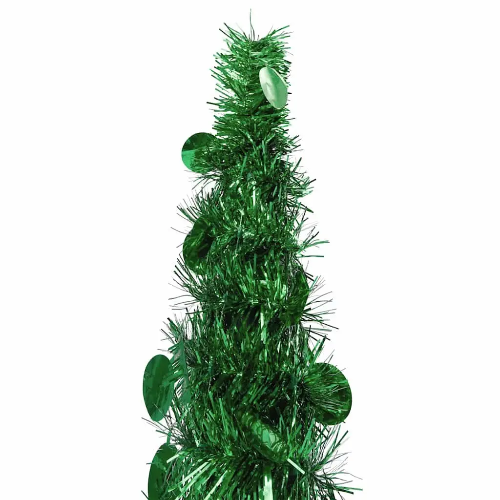 Collapsible Green Artificial Christmas Tree 180cm Lightweight Indoor Outdoor Pop-up