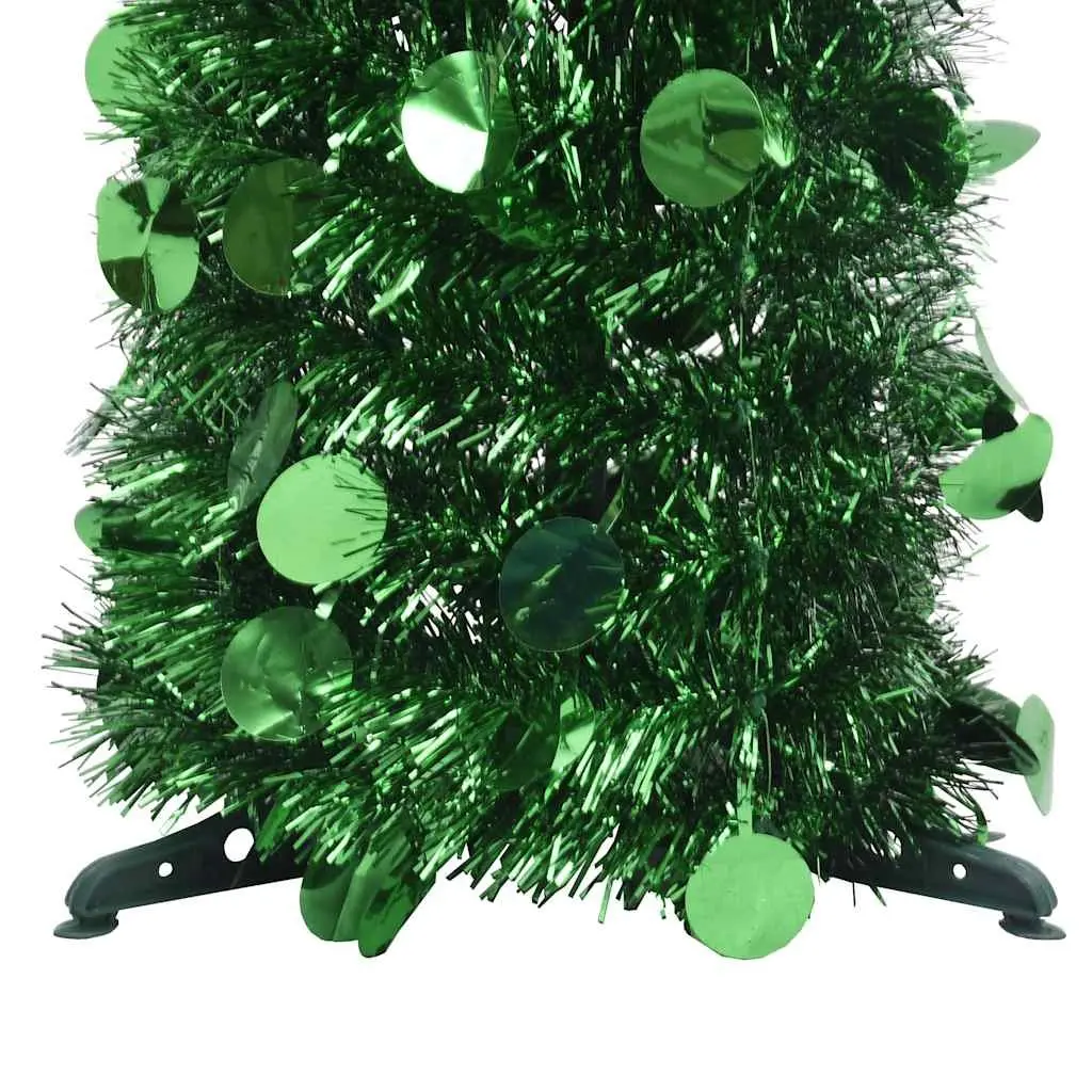 Collapsible Green Artificial Christmas Tree 180cm Lightweight Indoor Outdoor Pop-up