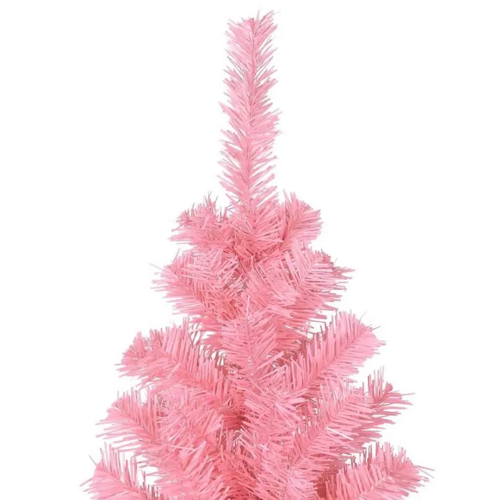 Pink Artificial Christmas Tree 210cm Festive Indoor Decor Seasonal Holiday