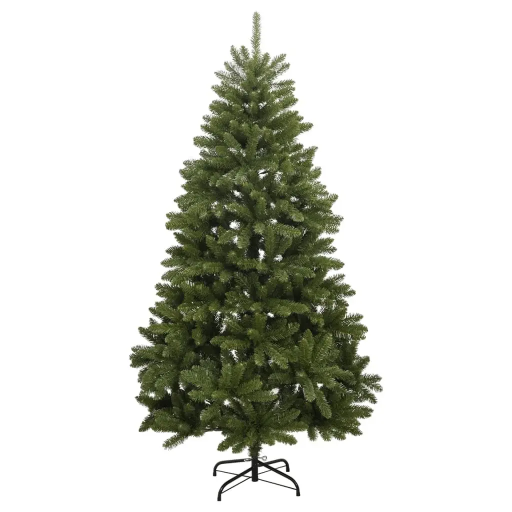 Artificial Hinged Christmas Tree Green 210cm 300 LEDs 8 Lighting Modes