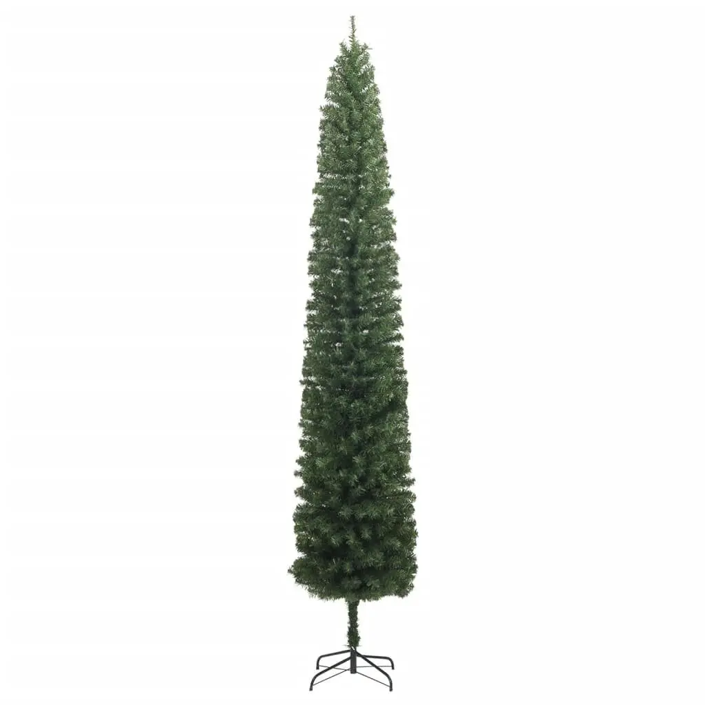 Slim Christmas Tree Green 300 cm 300 LEDs 8 Lighting Modes Artificial Holiday