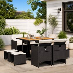 9 Piece Outdoor Dining Set: Stylish and Functional