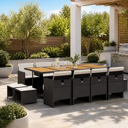 Efficient Outdoor Dining Set with 13 Essential Pieces