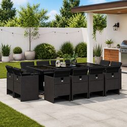 Compact and Elegant 13 Piece Garden Dining Set