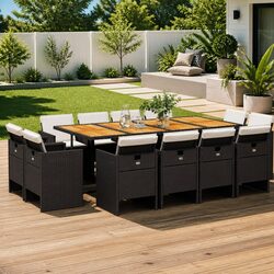 Compact 13-Piece Outdoor Dining Set for Your Patio