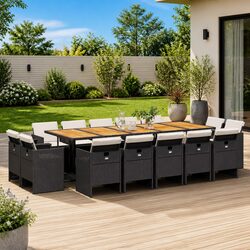 15 Piece Garden Dining Set for Outdoor Fun