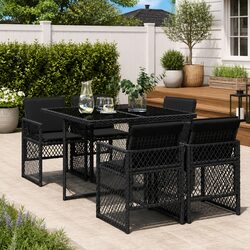Compact and Stylish 5-Piece Outdoor Dining Set