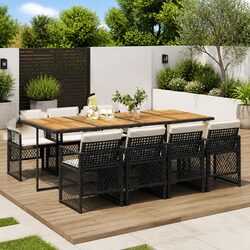 Confidently Host with This 9-Piece Outdoor Dining Set