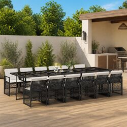 Compact and Elegant 13 Piece Garden Dining Set