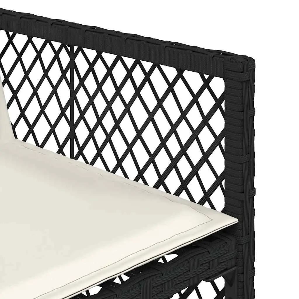 Garden Dining Set Black 13 Piece Outdoor Furniture Poly Rattan Chairs Table