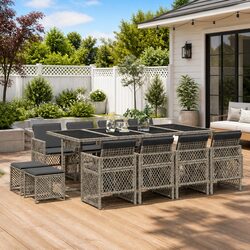 Compact and Convenient – 13 Piece Garden Dining Set