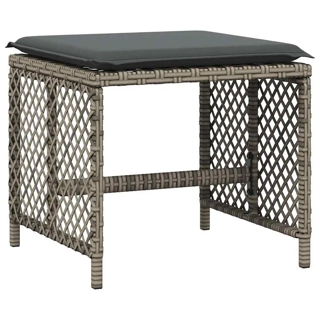 Garden Dining Set Grey 13 Piece Outdoor Furniture Poly Rattan Chairs Table