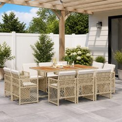 11-Piece Garden Dining Set for Outdoor Enjoyment