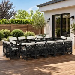 15-Piece Garden Dining Set: Simple and Effective