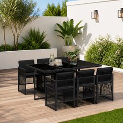 7 Piece Outdoor Dining Set with Cushions