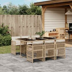 Elegant 7-Piece Garden Dining Set, Perfect for Outdoors