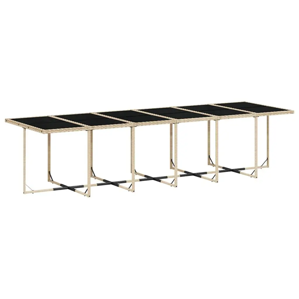13 Piece Beige Outdoor Dining Set