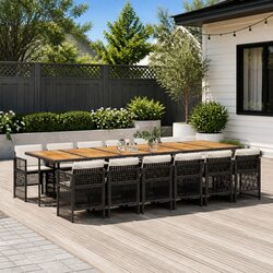Charming Outdoor Dining Set: 13 Pieces for Your Enjoyment