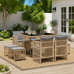 Your Perfect 9-Piece Outdoor Dining Set Awaits