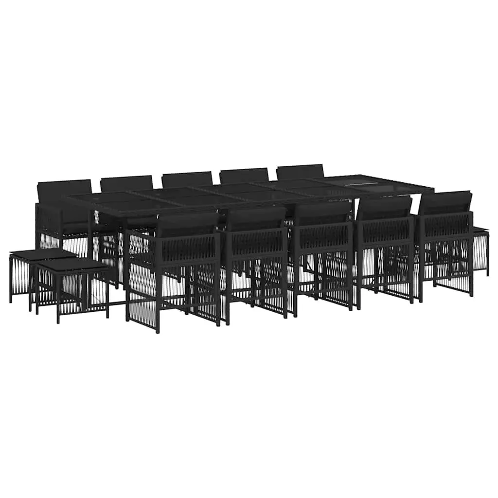 15-Piece Garden Dining Set with Cushions