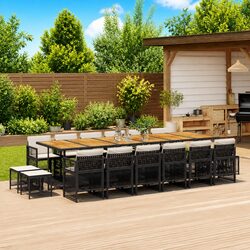 Concise Overview of the 17 Piece Garden Dining Set