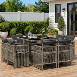 9 Piece Garden Dining Set