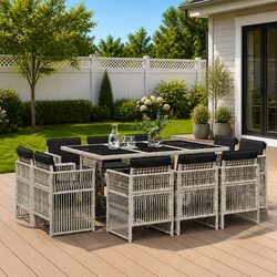 11-Piece Garden Dining Set: Perfect for Any Outdoor Space