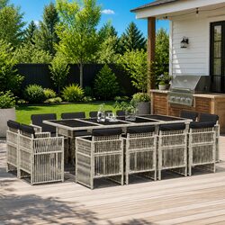 Compact and Stylish 13-Piece Outdoor Furniture Set