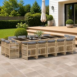 Compact and Durable 15 Piece Outdoor Dining Set