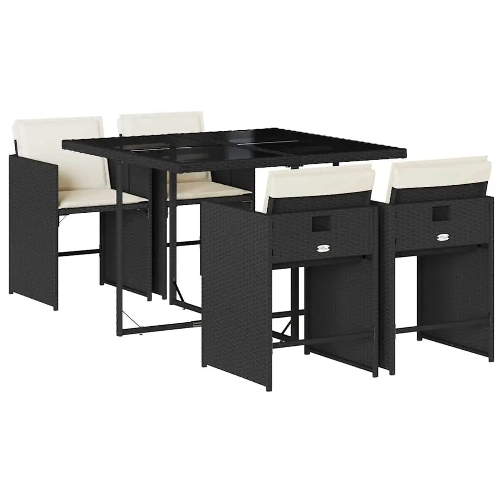 5 Piece Garden Dining Set with Cushions