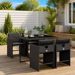 Compact and Stylish 5-Piece Outdoor Dining Set