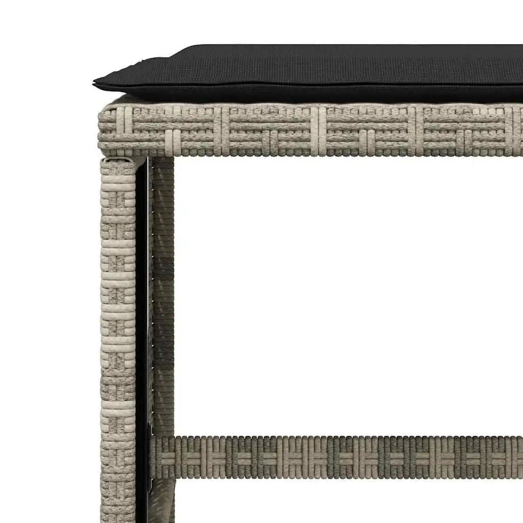 Garden Dining Set 13 Piece Outdoor Furniture Grey Poly Rattan Chairs Table