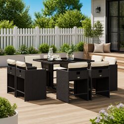 9 Piece Garden Dining Set