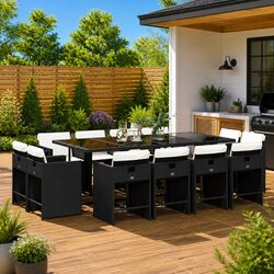 Compact and Durable 13 Piece Outdoor Dining Set