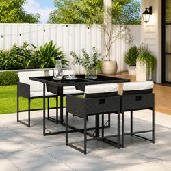 Compact 5 Piece Outdoor Dining Set for Convenience