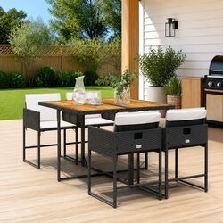 Concise and Stylish 5 Piece Outdoor Dining Set