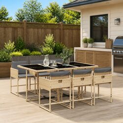 Compact and Stylish 7-Piece Garden Dining Set