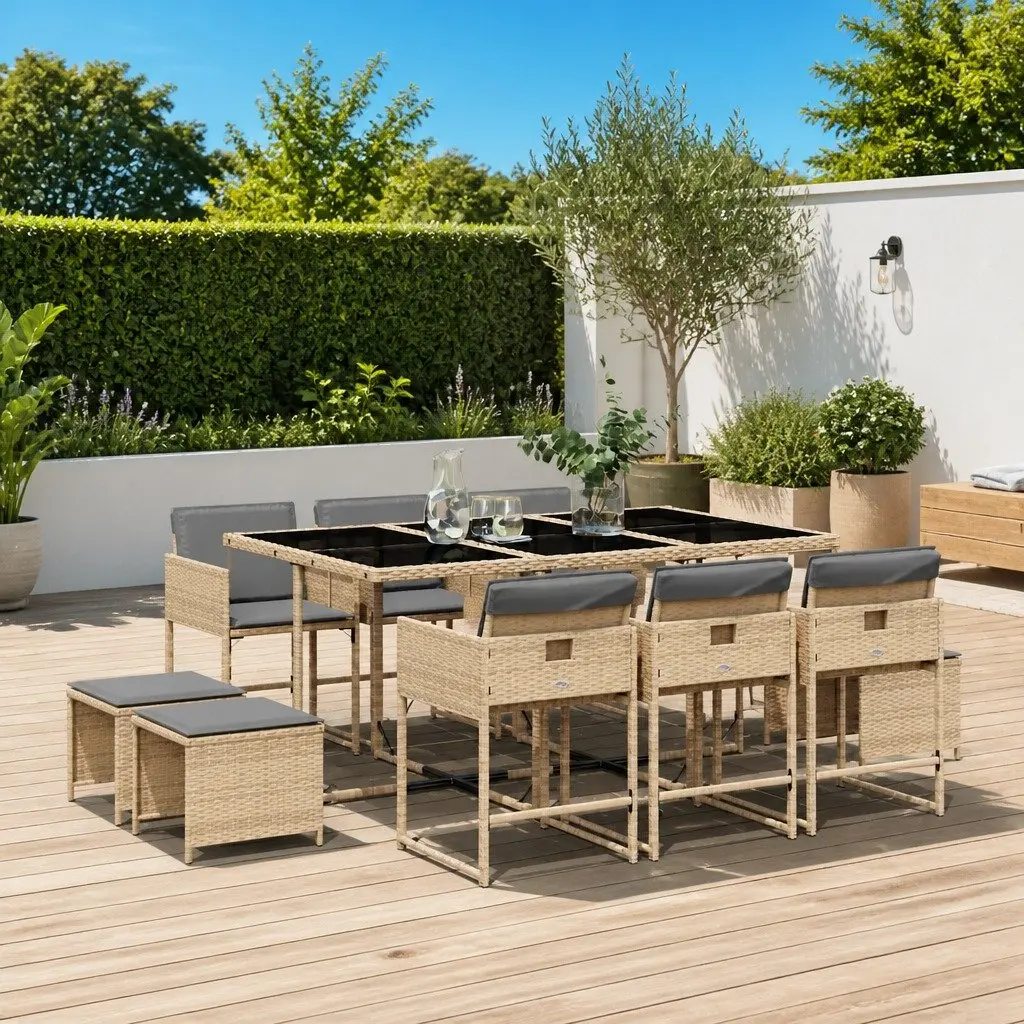 11 Piece Outdoor Dining Set