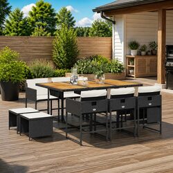 11-Piece Garden Set: Comfort Meets Practicality