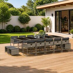 15-Piece Rattan Dining Set