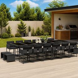 Compact and Functional 17-Piece Garden Dining Set