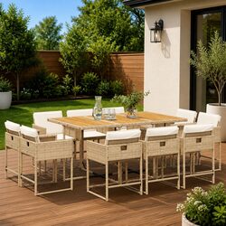 11 Piece Garden Dining Set for Outdoor Entertaining