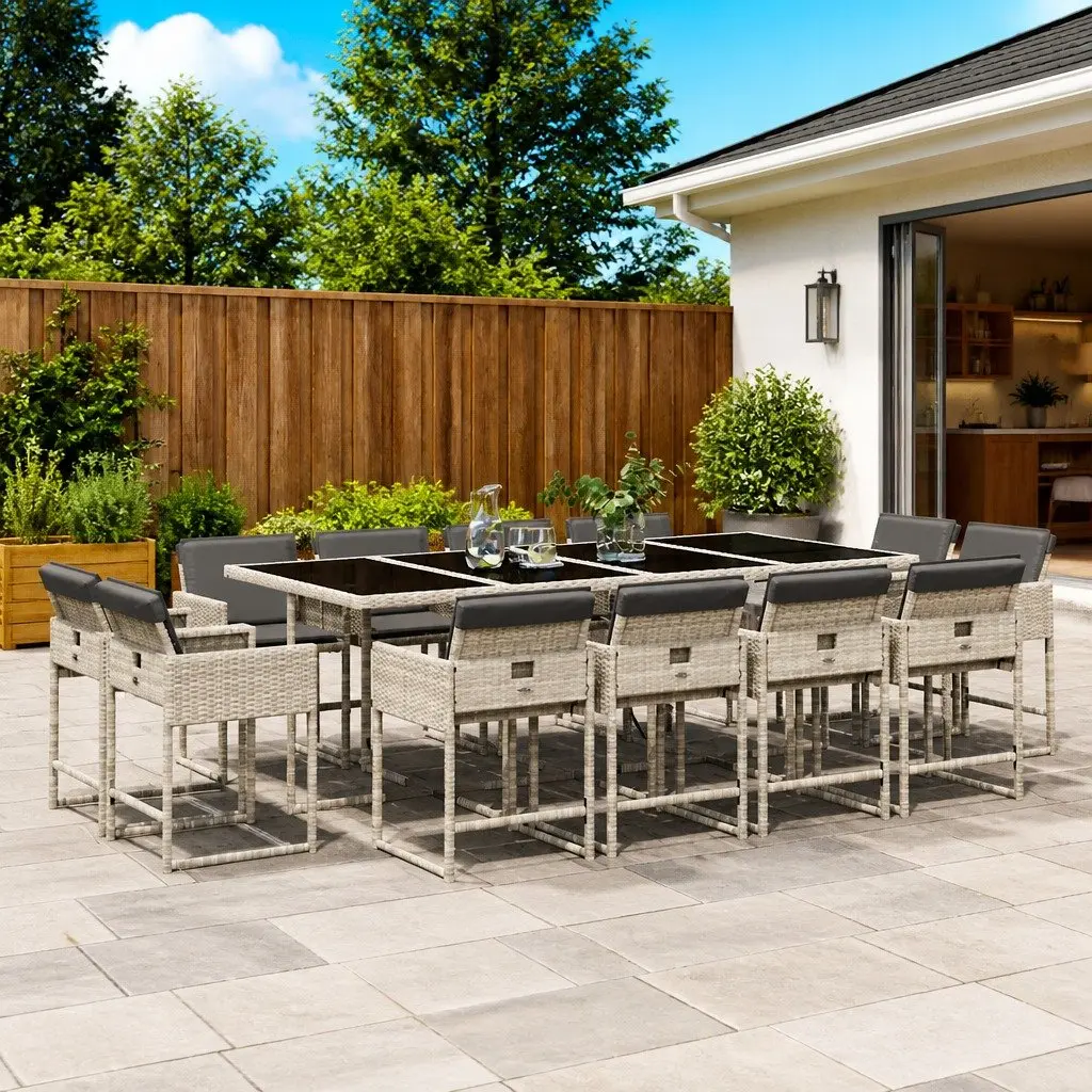 13 Piece Dining Set for Outdoor Spaces
