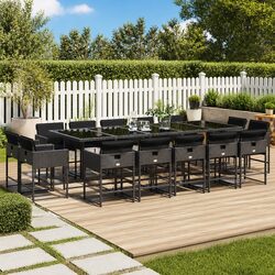 Compact and Durable 15-Piece Outdoor Dining Set