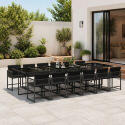Compact and Stylish 13 Piece Outdoor Dining Set