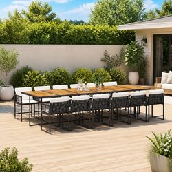 Compact and Stylish 13-Piece Garden Dining Set
